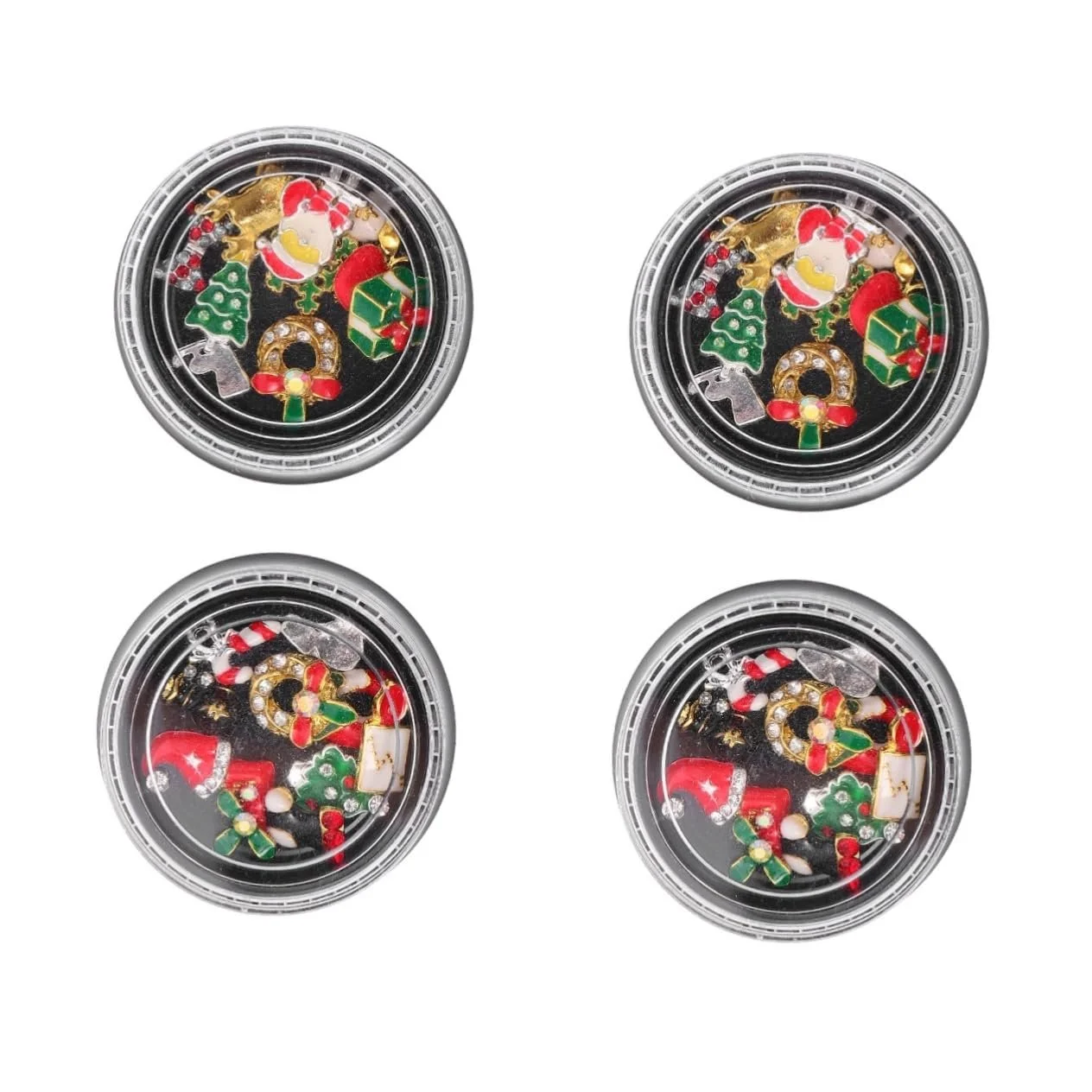 Стразы для ногтей Amosfun Рождественские украшения для маникюра с различными дизайнами, фото №1