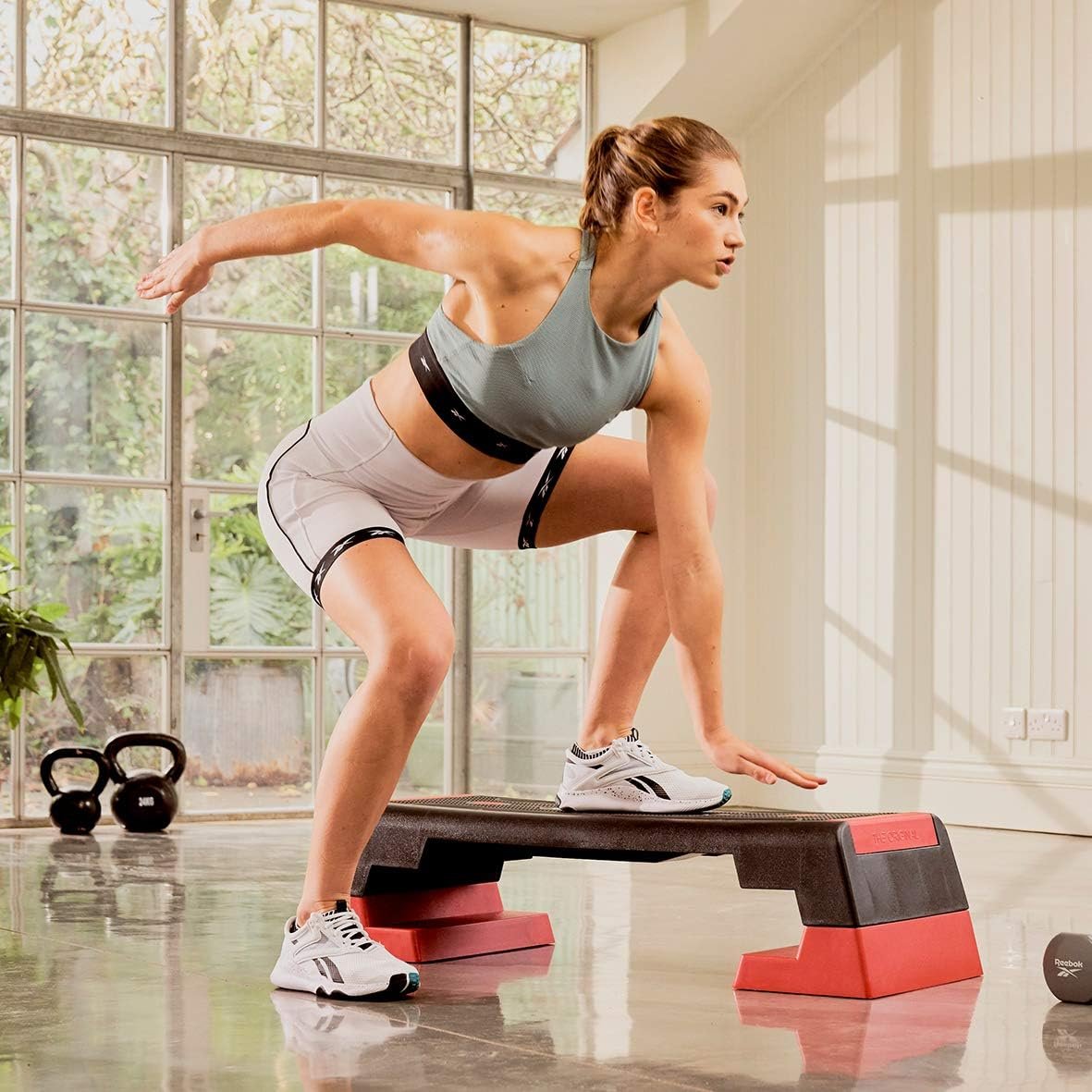 Степ платформа Reebok Workout  Step Чорно-червоний, фото №9