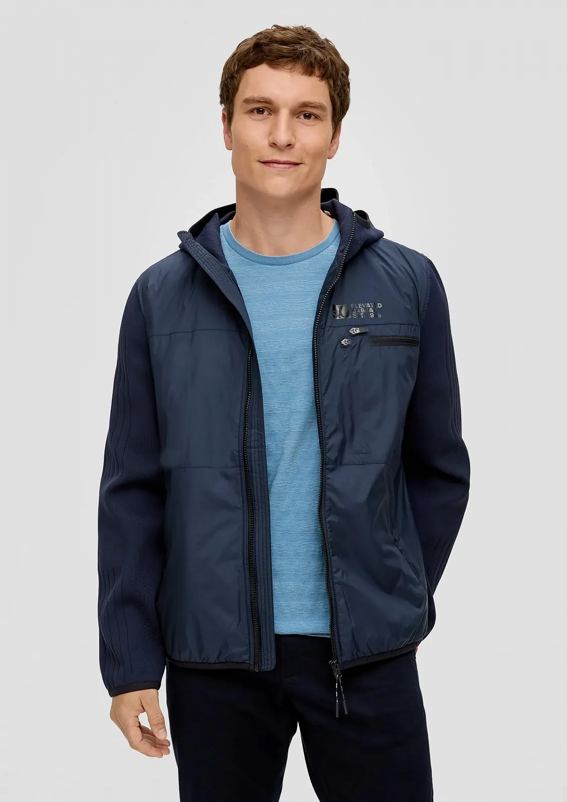 Куртка s.Oliver Нейлон з в'язаними рукавами та капюшоном, фото №3