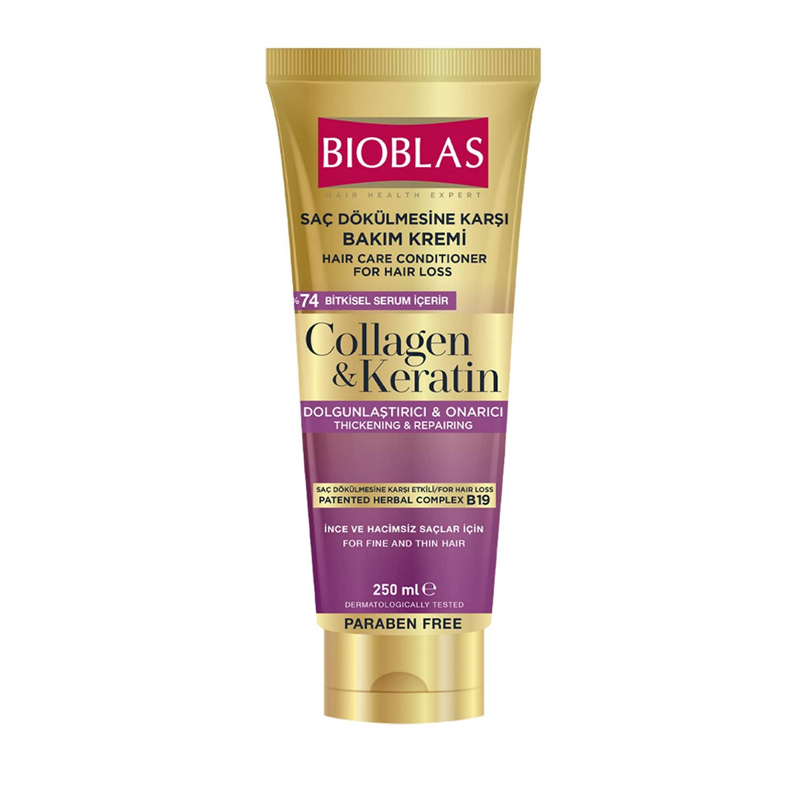 Кондиционер BIOBLAS Hair Care Collagen & Keratin для очень тонких волос 250 мл, фото №1