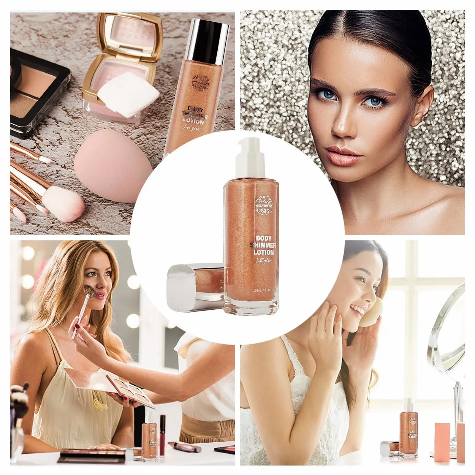 Лосьон для тела 100 мл, не липкий, для сияющей кожи, увлажняющий, для отбеливания кожи, нежирный, фото №2