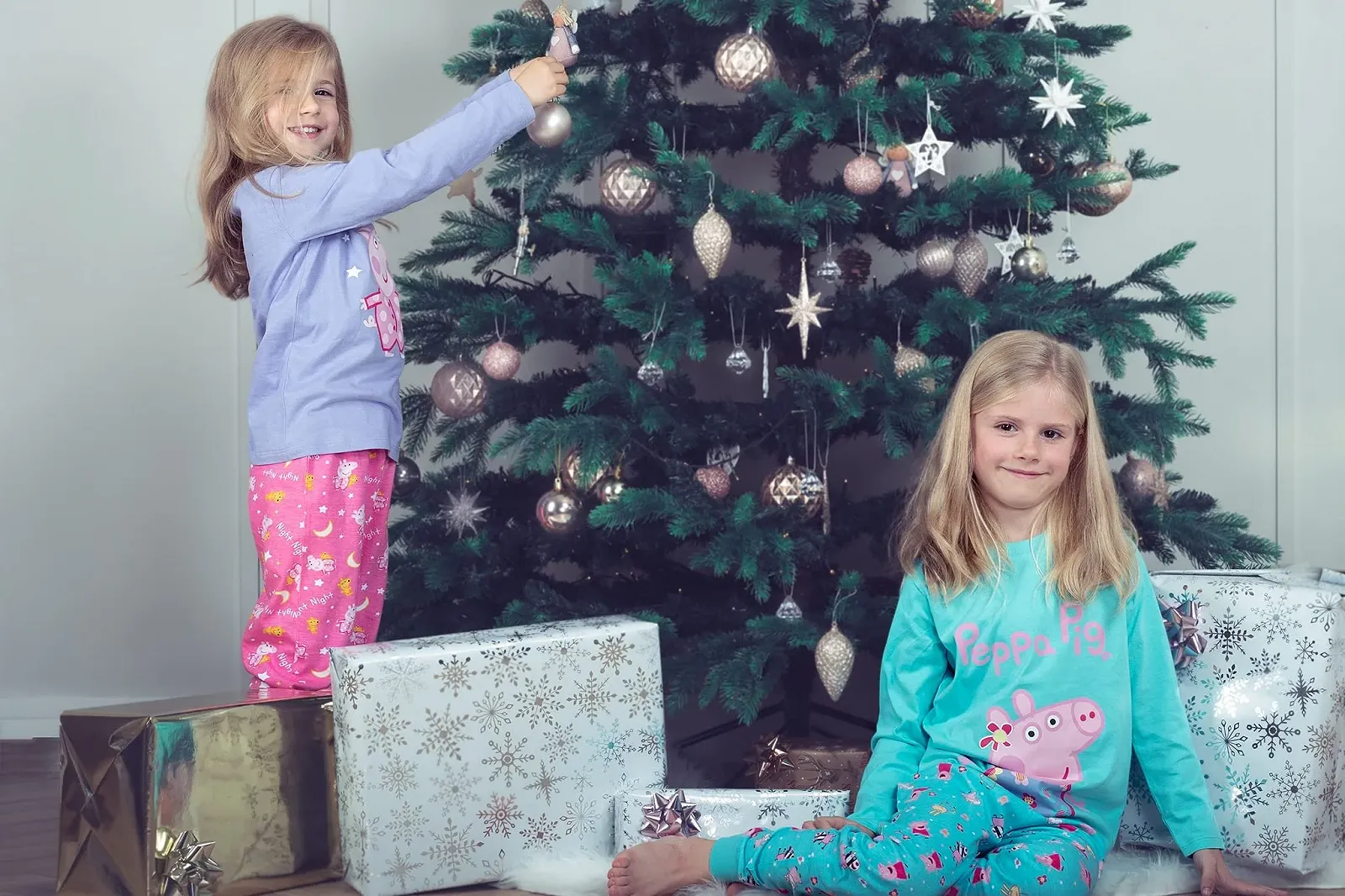 Дитяча піжама Peppa Pig Піжама з довгими рукавами Turquoise 100% бавовна, фото №3