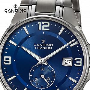 Мужские часы Candino Titanium UC4604/B серо-голубой браслет synthetic.ua - Фото 1