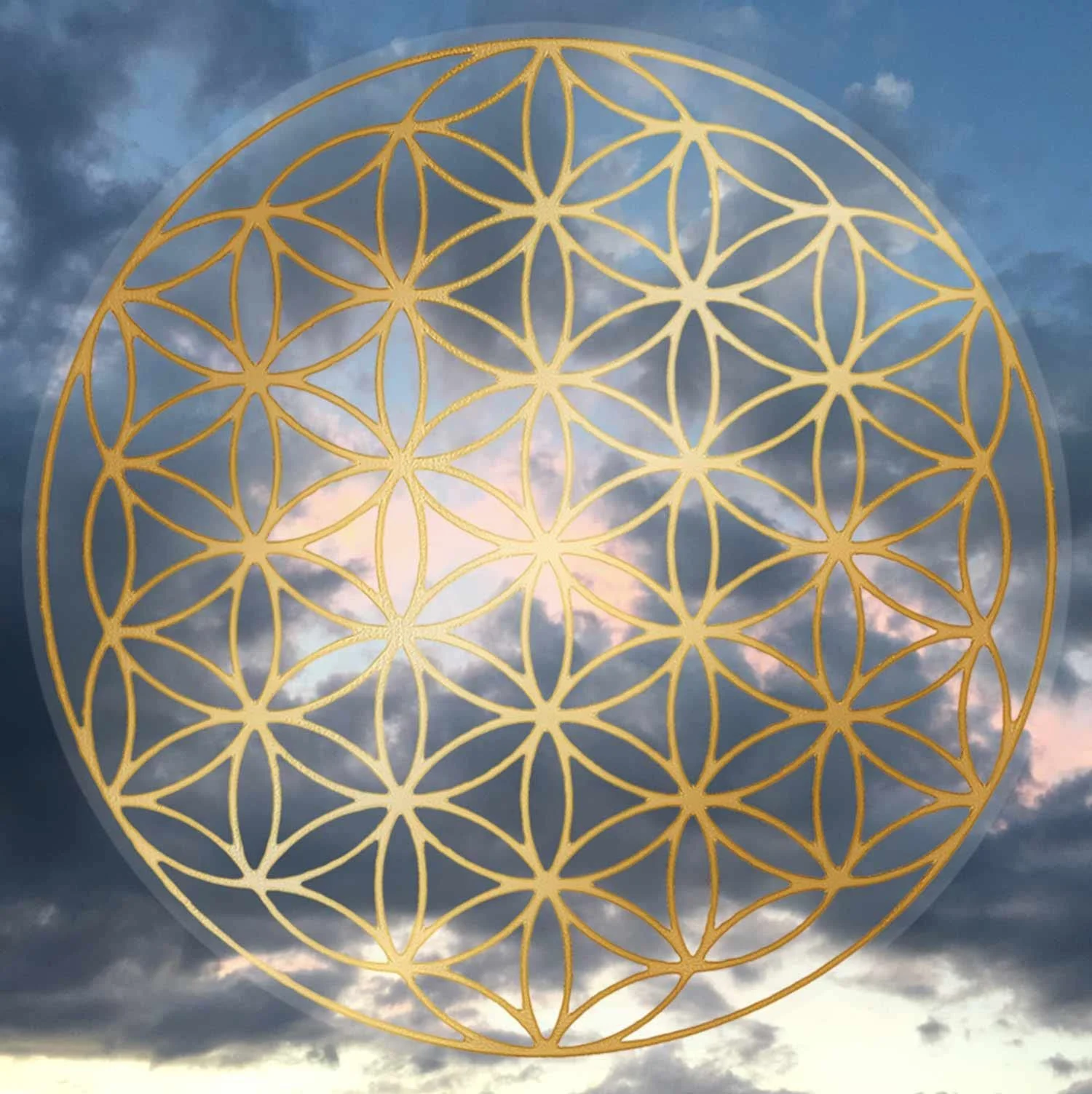 Наклейки Flower of Life 3 см 50 шт. золоті, фото №6