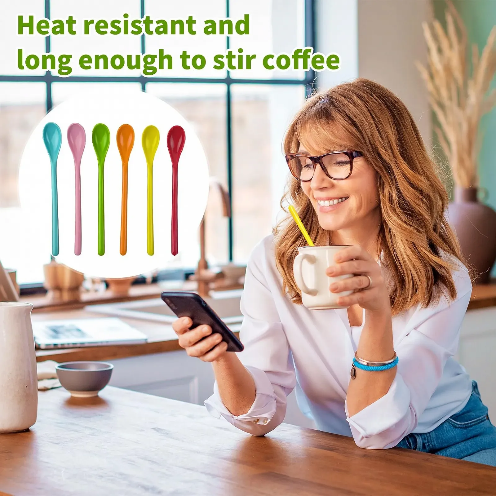 Набір пластикових ложок 6 шт, фото №7