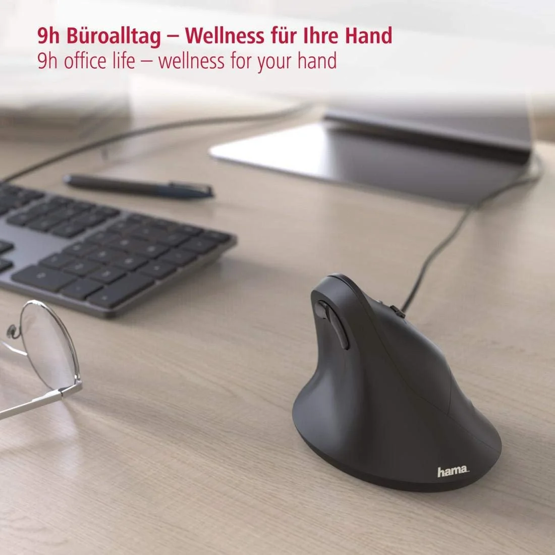 Мышь Hama Ergo EMW-500 1800dpi черный, фото №6