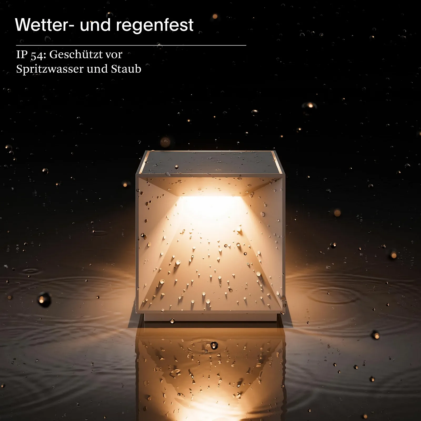 Настільна лампа SIGOR Nutalis Cube LED Battery IP54 10 см Snow White, фото №6