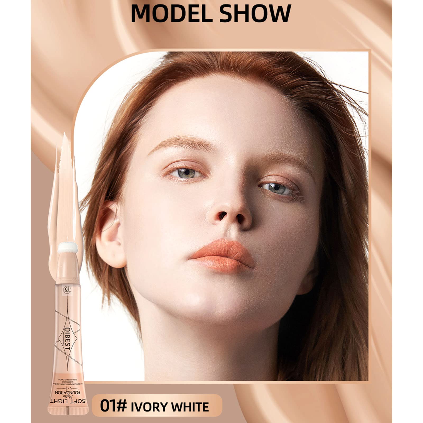 Рідкий консилер Beauty Wand Contouring з аплікатором-спонжем матовий бронзер-стік, фото №5