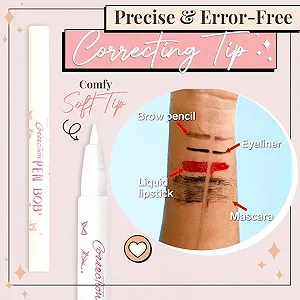 Корректор для макияжа Бровей, Губ Makeup Master Instant Of Eyeliner 1.3 мл (Белый, One Size) synthetic.ua - Фото 1