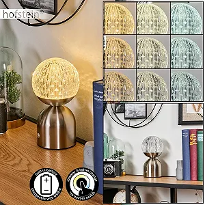 Настільна лампа Yngered LED 2.5 W 243 lm 2700-6500 K USB-C Нікель/Прозора synthetic.ua - Фото 1