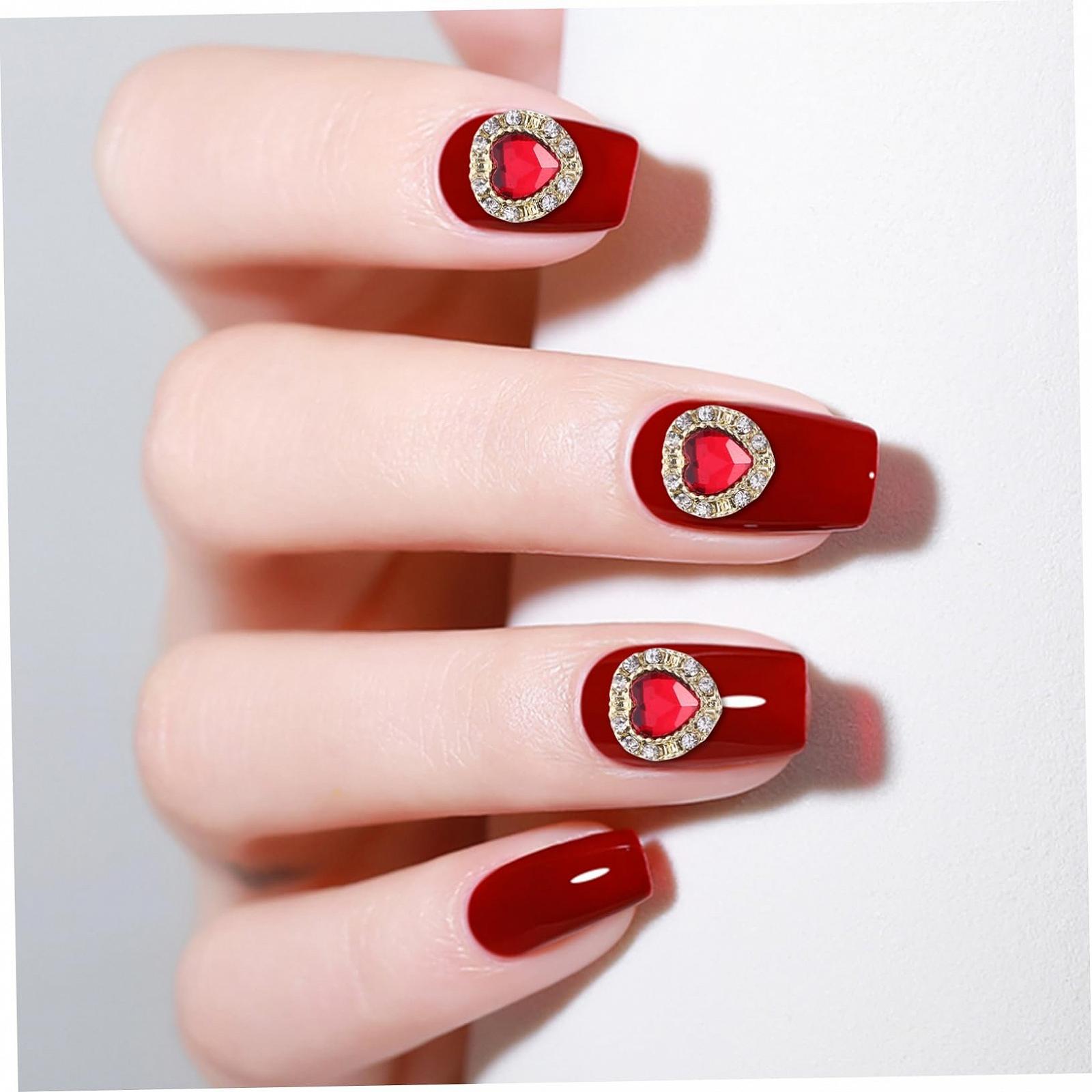 Украшение для ногтей Сердце Инопланетянин FRCOLOR, 10 шт, фото №5