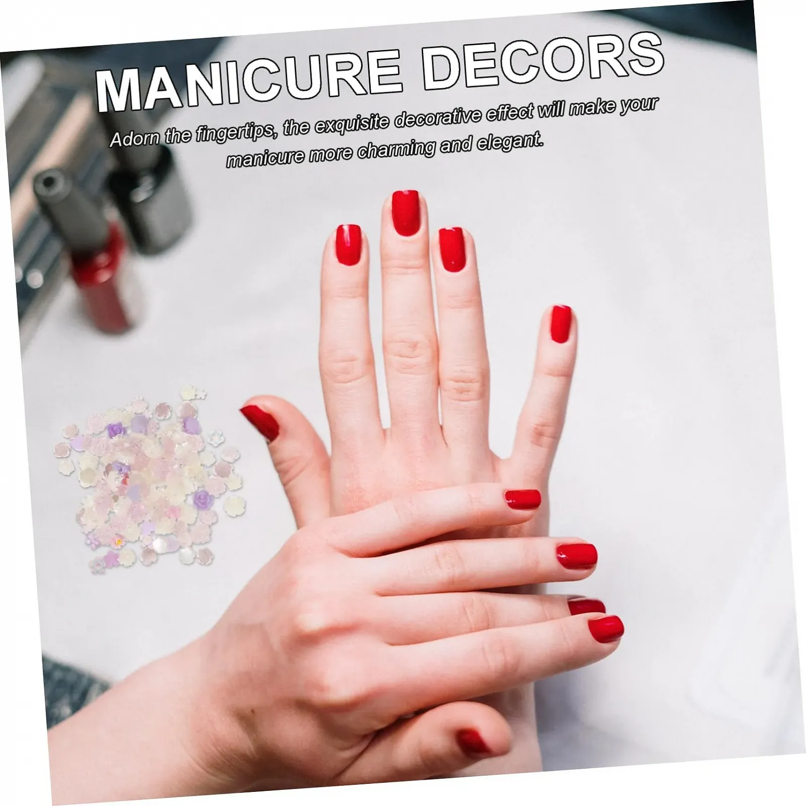 Прикраса Троянда MERRYHAPY Аксесуари зі стразами для нігтів, фото №9