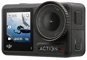 Екшн-камера DJI Osmo Action 4 Adventure Combo / 10Мп / 4К / 240fps / Wi-Fi / Bluetooth / Водонепроникна / Чорна synthetic.ua - Фото 1