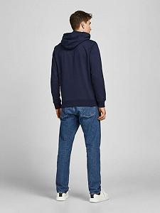 Свитшот Jack&Jones SWEAT HOOD 12201406, темно-синий synthetic.ua - Фото 1