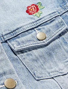 Джинсовая куртка Desigual Chaq_azuce для девочек synthetic.ua - Фото 1