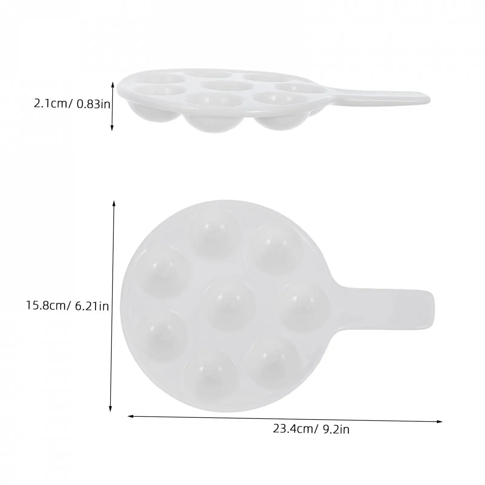 Форма для запікання равликів VICASKY Керамічна Термостійка з ручкою Біла, фото №2 Форма для запікання равликів VICASKY Керамічна Термостійка з ручкою Біла, фото №2