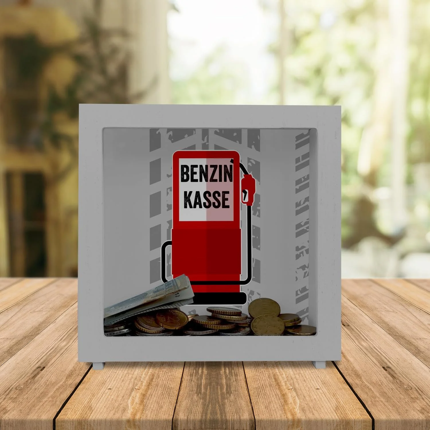 Скарбничка дерев'яна Petrol Pump Frame, фото №2