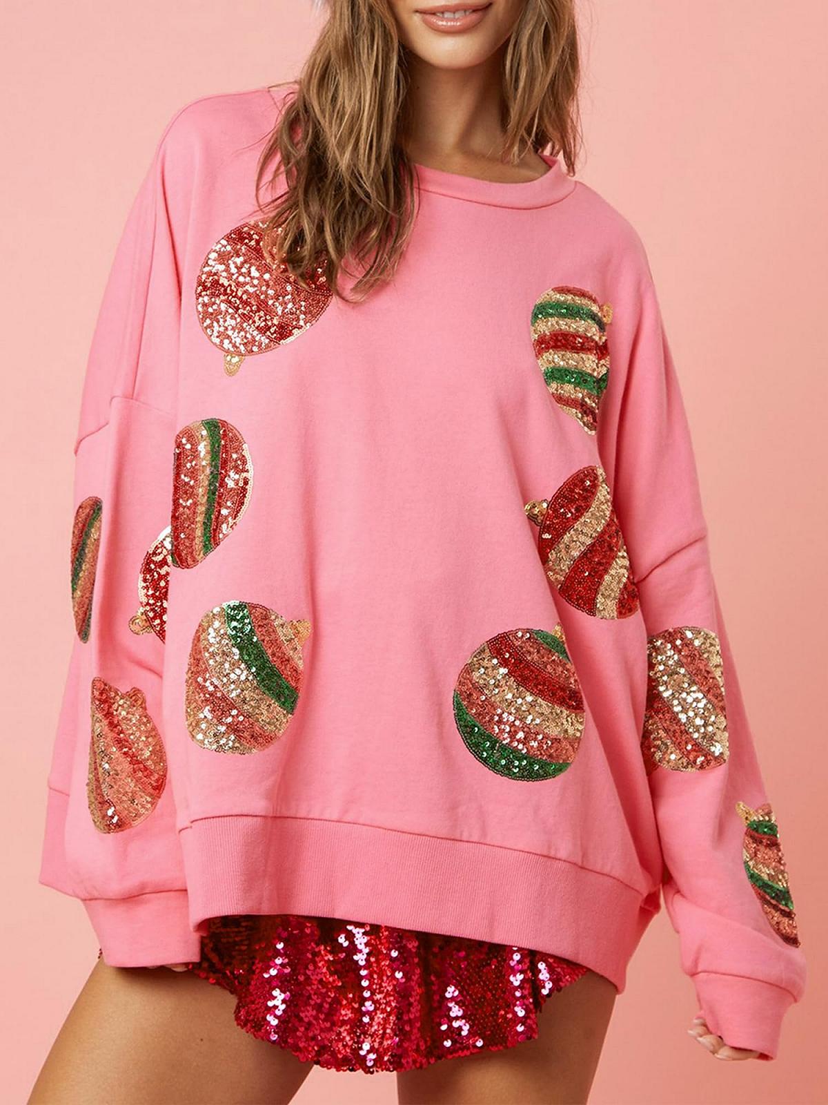 Светр SANSIWU Різдвяний Жіночий З блискітками Лускунчик Круглий виріз, фото №4 Светр SANSIWU Різдвяний Жіночий З блискітками Лускунчик Круглий виріз, фото №4