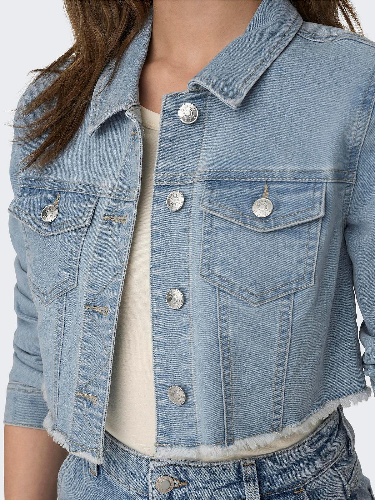 Джинсовая Куртка ONLY Onlwonder Ls Cropped DNM Jacket Gua Noos, фото №8