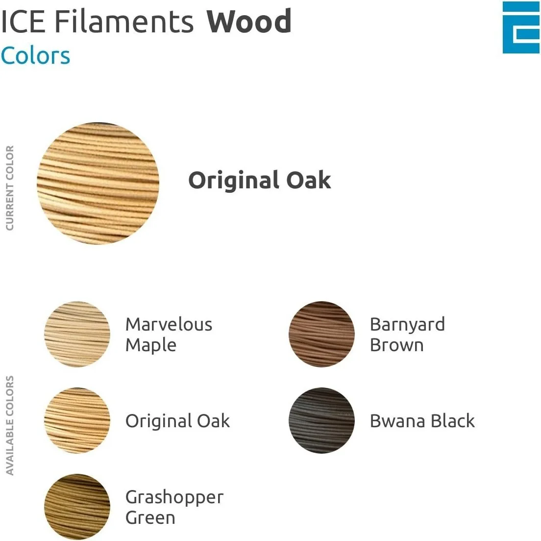 Филамент для 3D-принтера ICE Filaments Wood Composite, фото №3
