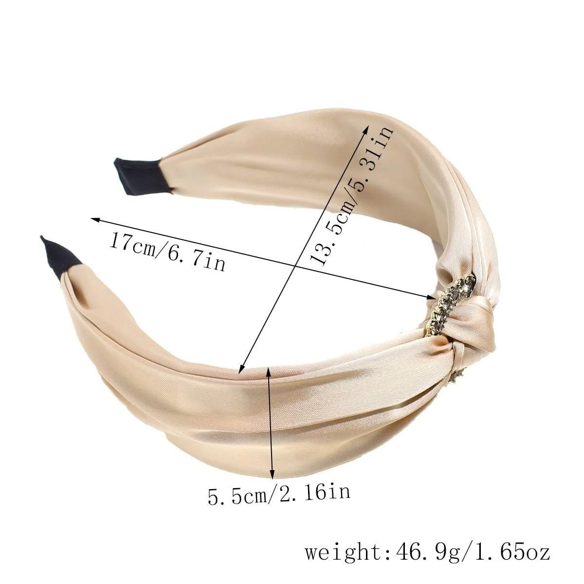 Пов'язка на голову WANYI Атласна, фото №3 Пов'язка на голову WANYI Атласна, фото №3