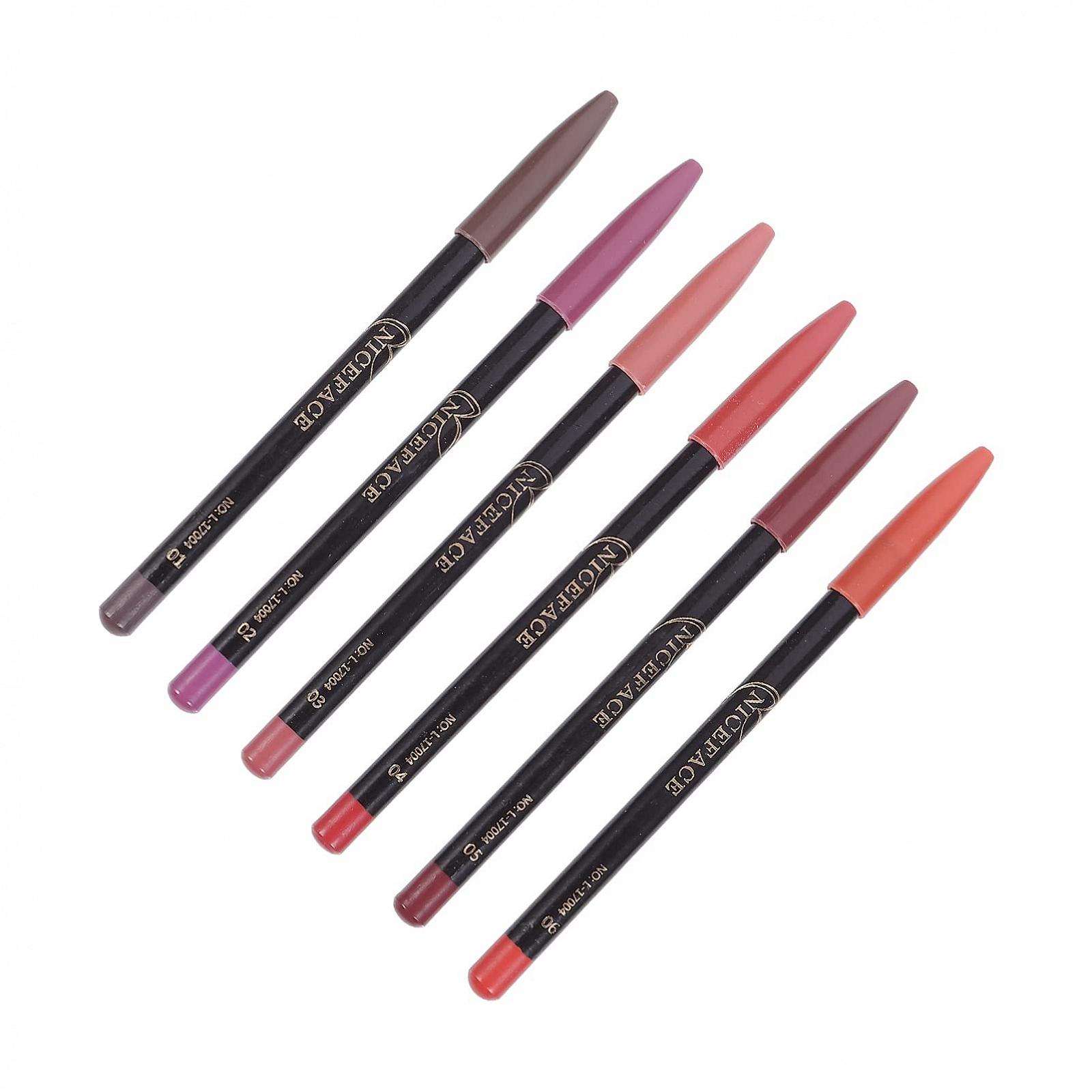 Олівець для губ Beaupretty Matte Ever Liner, 12 шт., різні кольори, фото №3