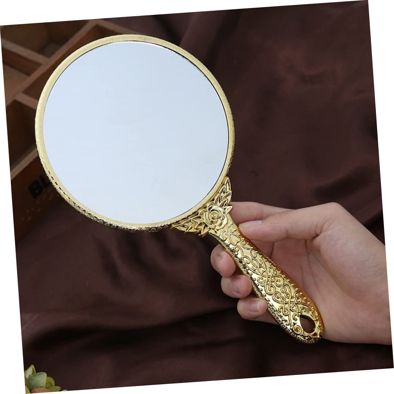 Набор Angoily 6 Зеркал с Ручкой ABS Круглое Маленькое Зеркало Путешествие, фото №5 Набор Angoily 6 Зеркал с Ручкой ABS Круглое Маленькое Зеркало Путешествие, фото №5