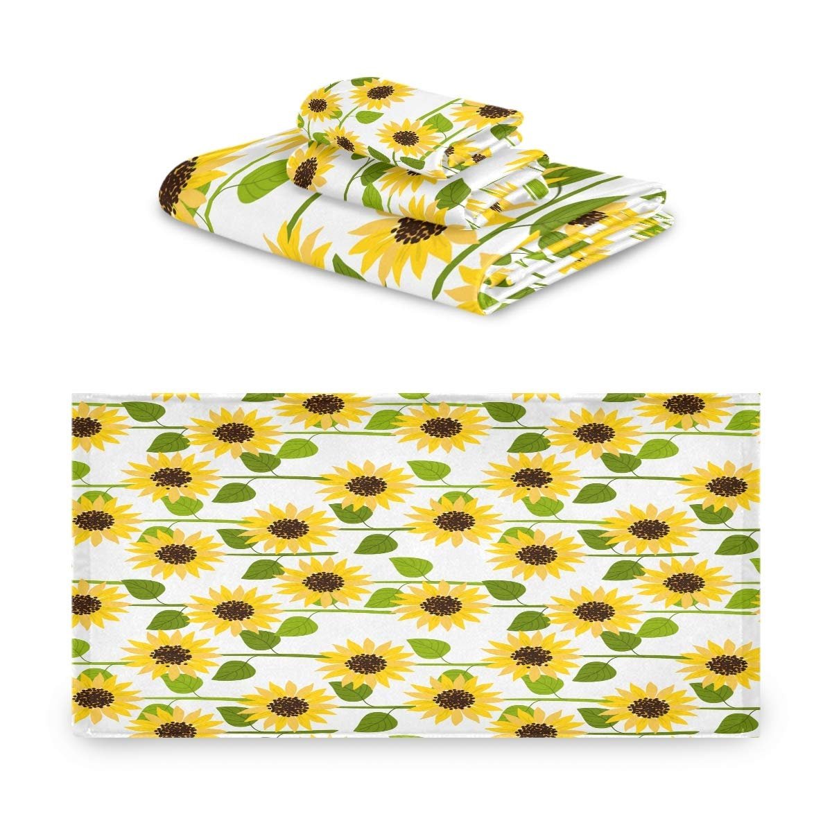 Набір рушників BEUSS Sunflower White Pale 100% бавовна 3 шт. блідо-білий, фото №1