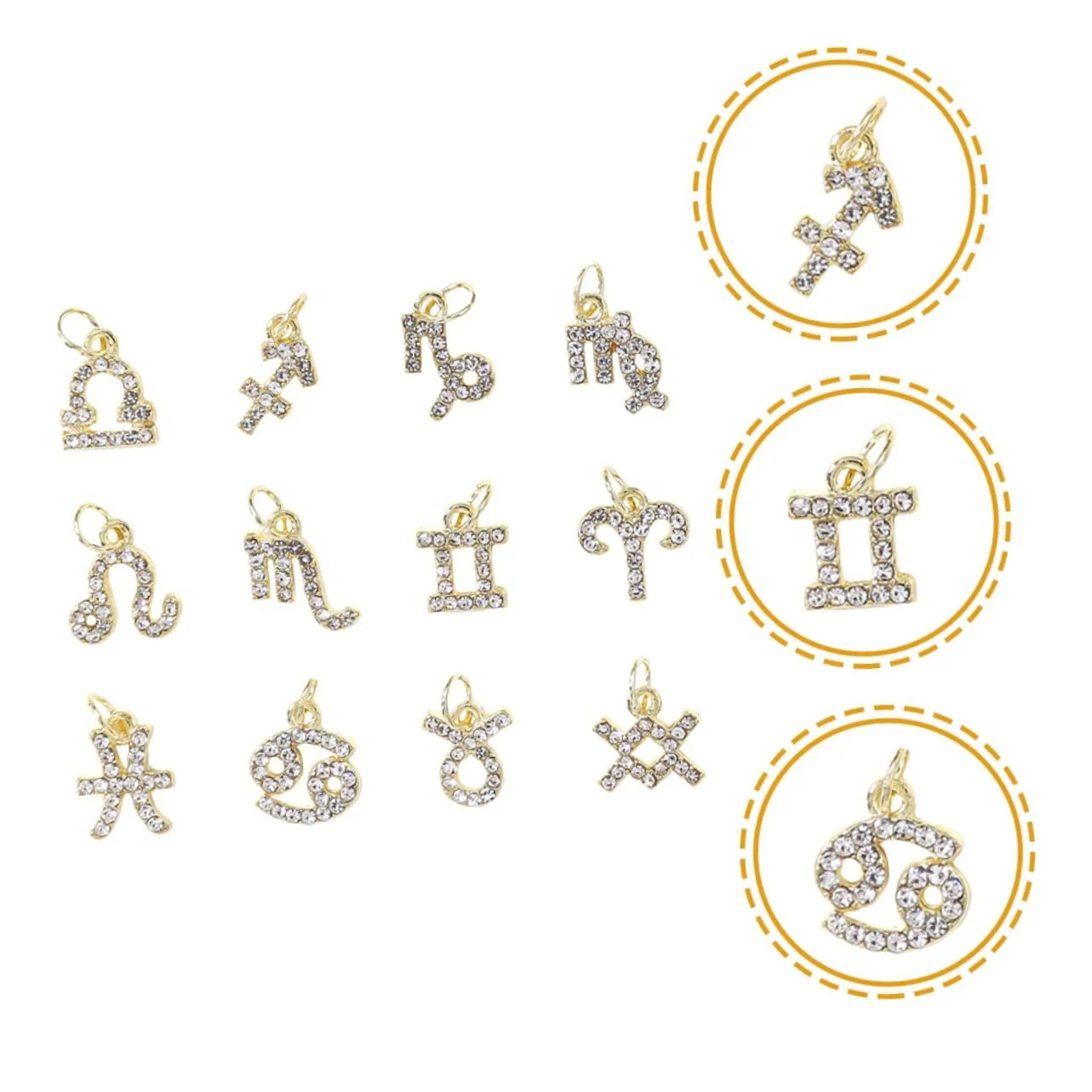 Украшение для ногтей Созвездия, 12 шт., фото №4