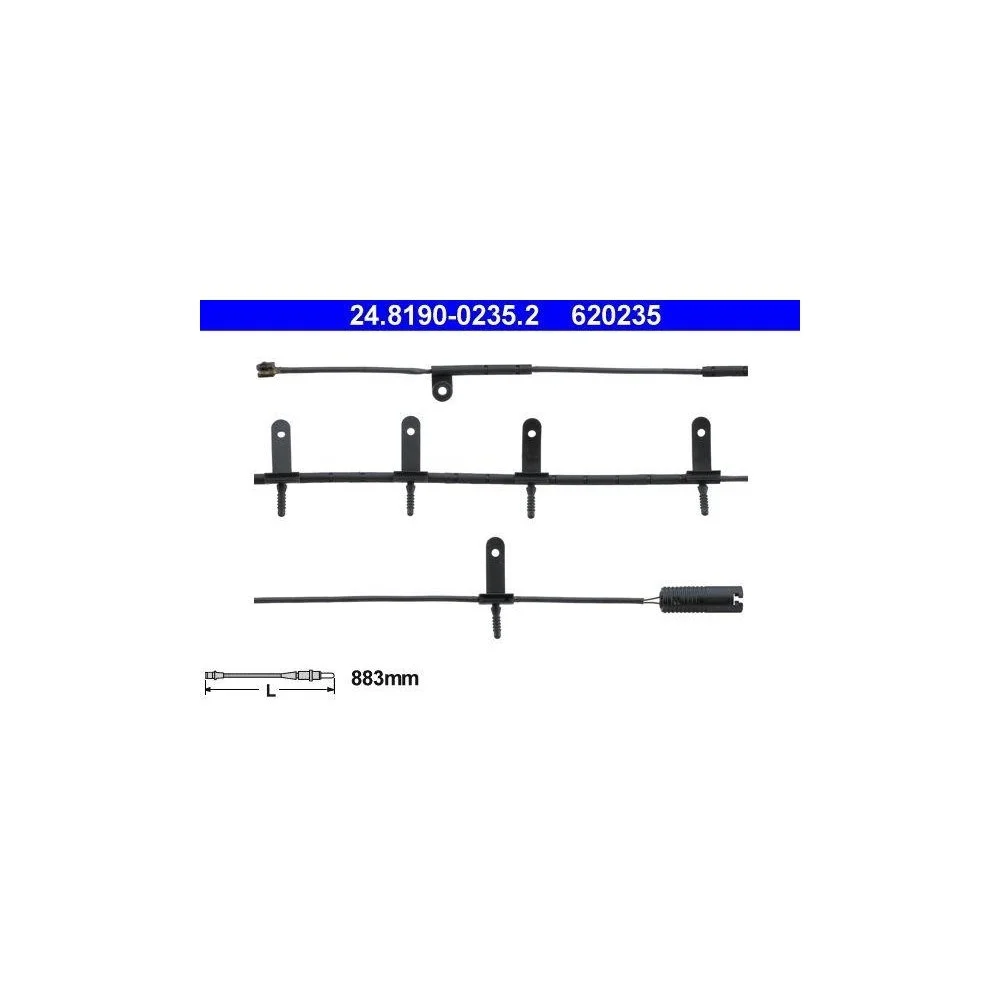 Датчик износа тормозных колодок ATE 24.8190-0235.2 для MINI передняя ось, фото №1 Датчик износа тормозных колодок ATE 24.8190-0235.2 для MINI передняя ось, фото №1