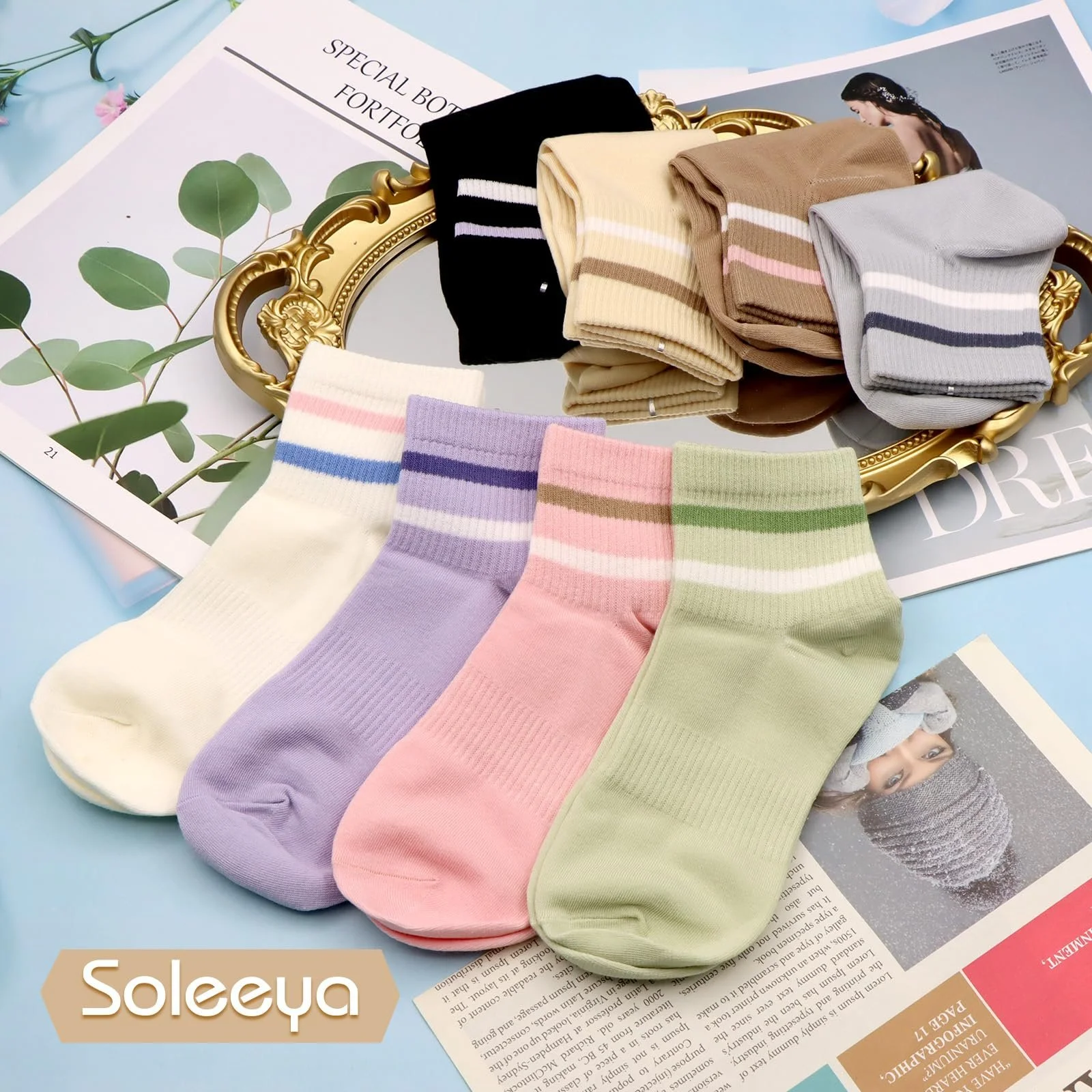 Жіночі тенісні шкарпетки Кольорові 35-42, фото №6