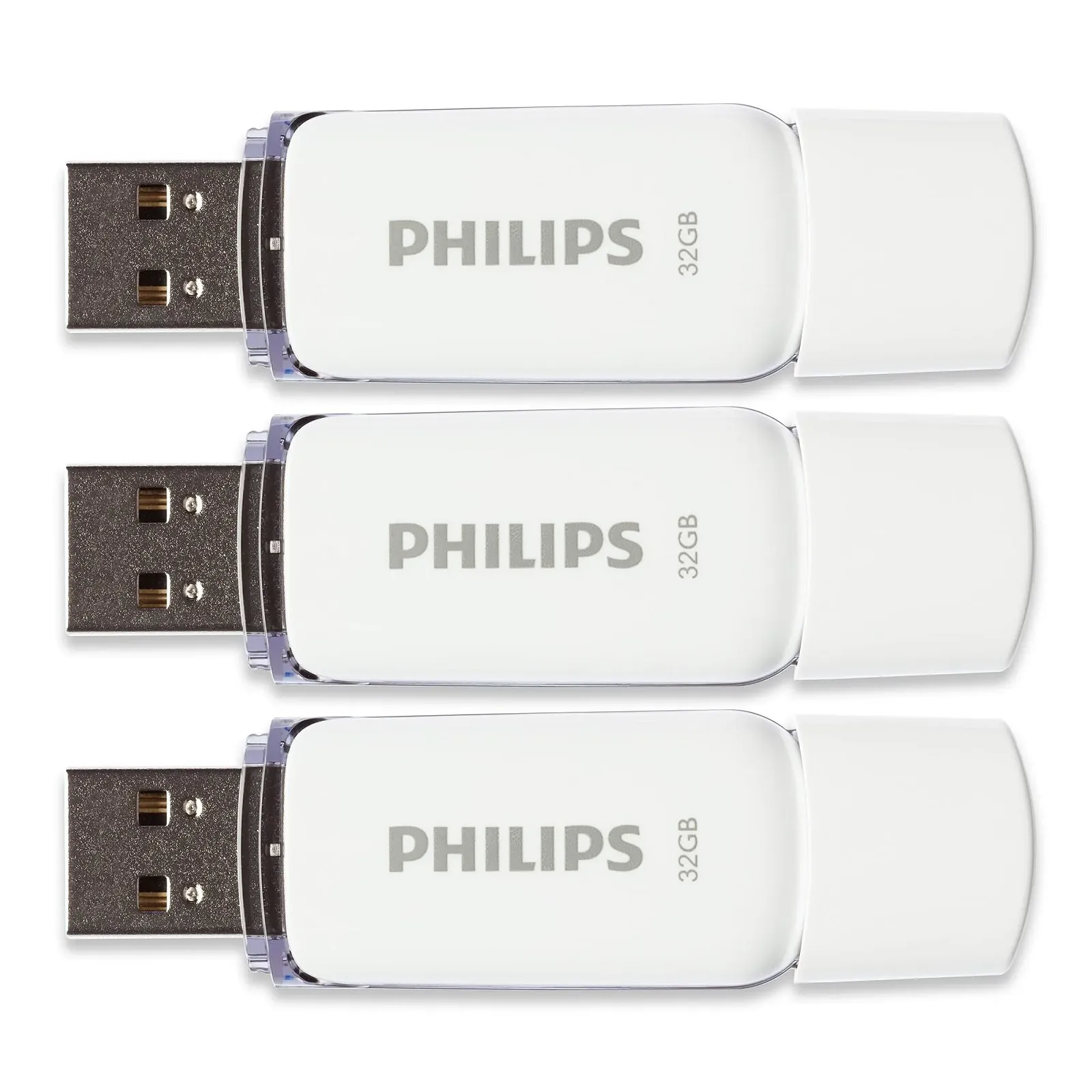 USB-флеш-накопичувач Philips Snow Edition 2.0 3x 32 GB 23 MB/s White/Grey, фото №4