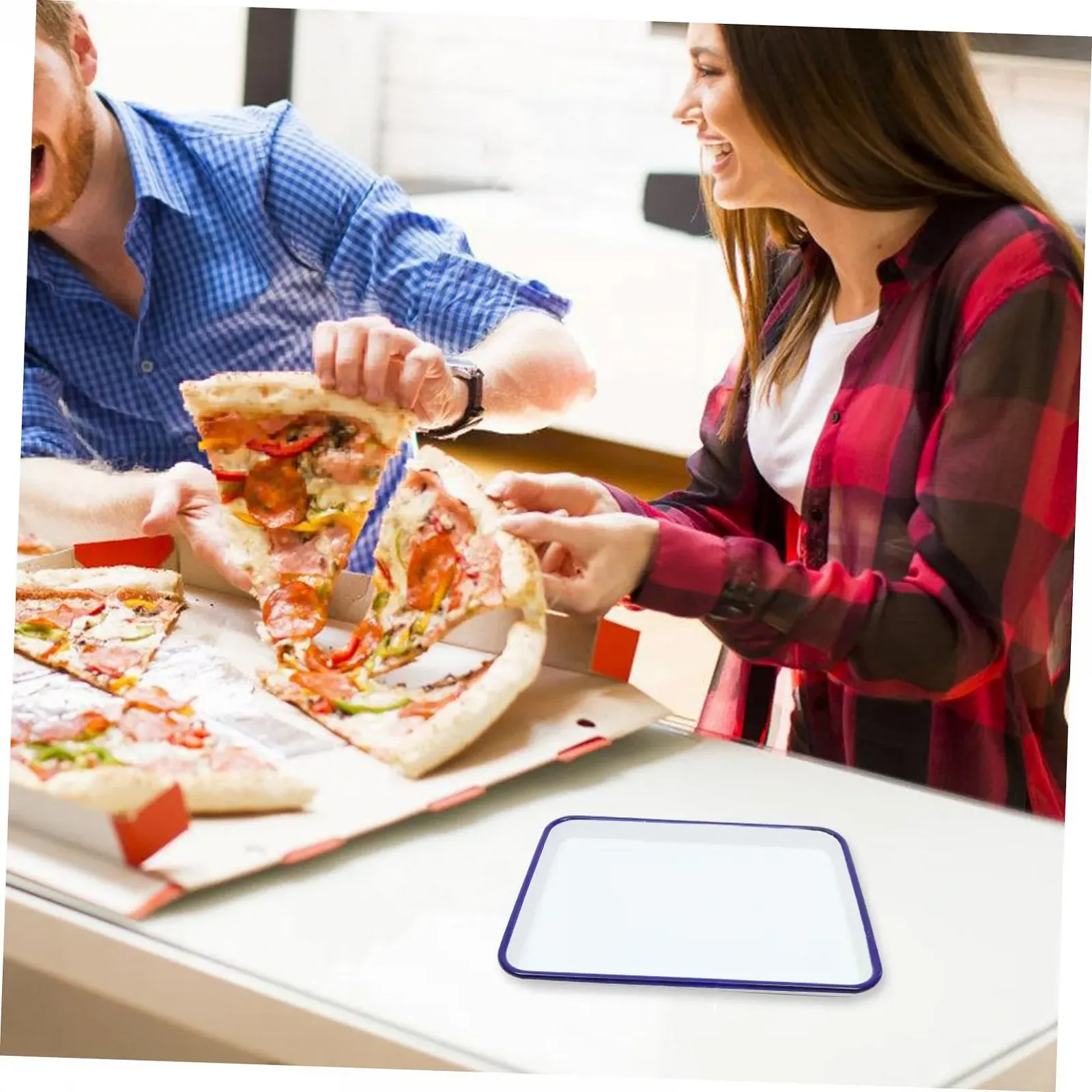 Форма для випікання емальована прямокутна термостійка глянцева, фото №3