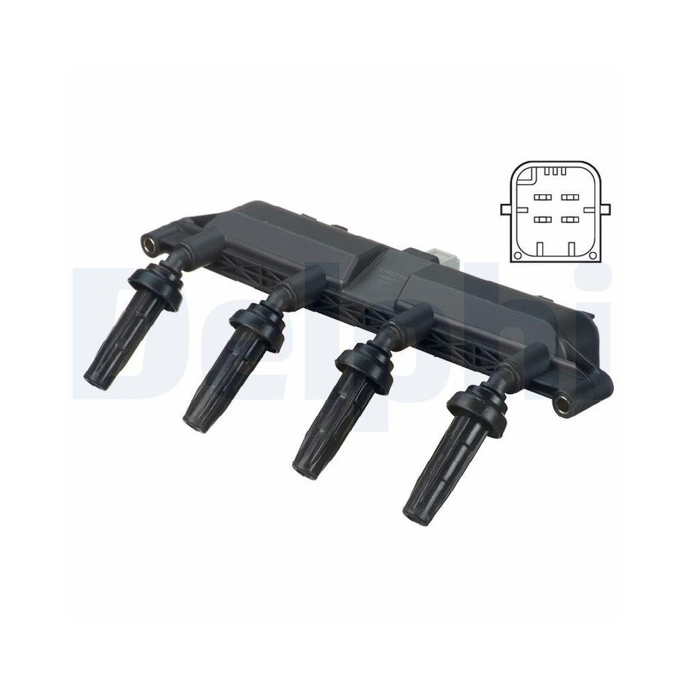 Котушка запалювання DELPHI CE20011-12B1 для CITROËN FIAT PEUGEOT HITACHI, фото №1 Котушка запалювання DELPHI CE20011-12B1 для CITROËN FIAT PEUGEOT HITACHI, фото №1