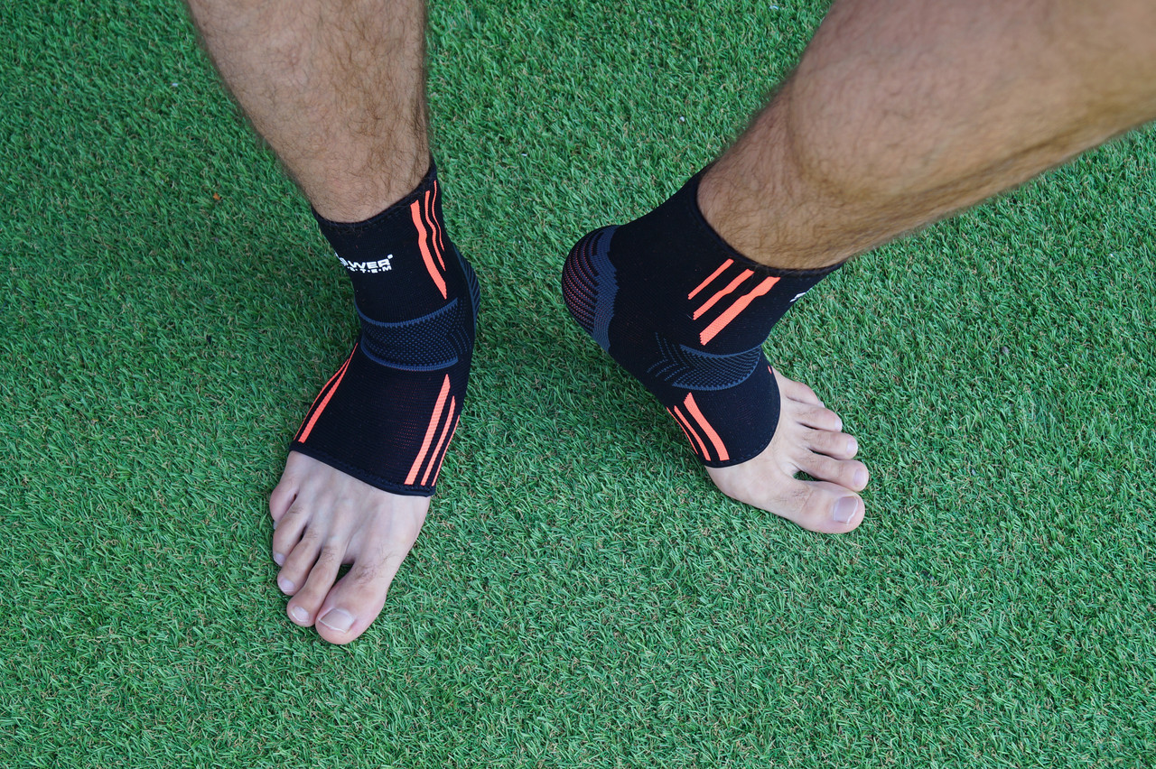 Бандажі на гомілкостоп Power System PS-6022 Ankle Support Evo Black/Orange L пара, фото №10