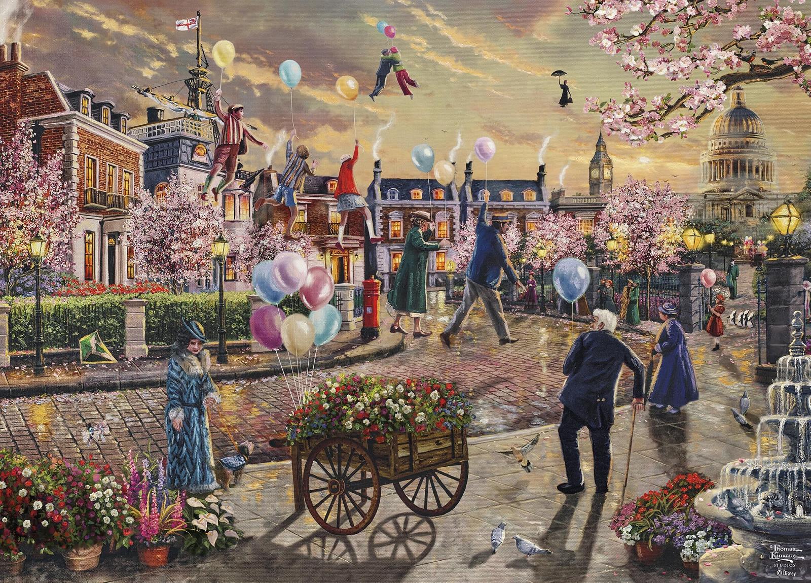 Пазл Ceaco Disney Thomas Kinkade Mary Poppins Returns 1000 деталей, фото №4 Пазл Ceaco Disney Thomas Kinkade Mary Poppins Returns 1000 деталей, фото №4