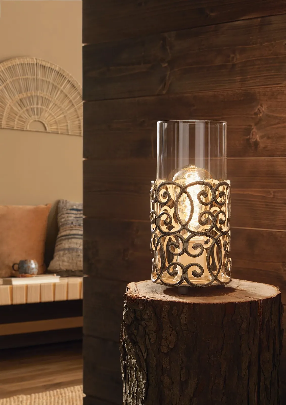 Настільна лампа Eglo Cardigan E27 1X60 Вт сталева патинована коричнева IP20 220-240 В, фото №2