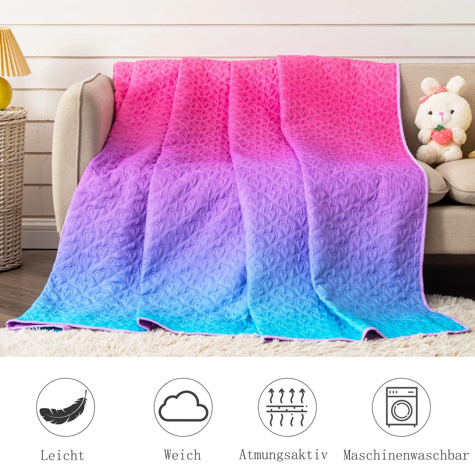 Покривало DECMAY 150 x 200 см, для односпального ліжка, фото №7 Покривало DECMAY 150 x 200 см, для односпального ліжка, фото №7