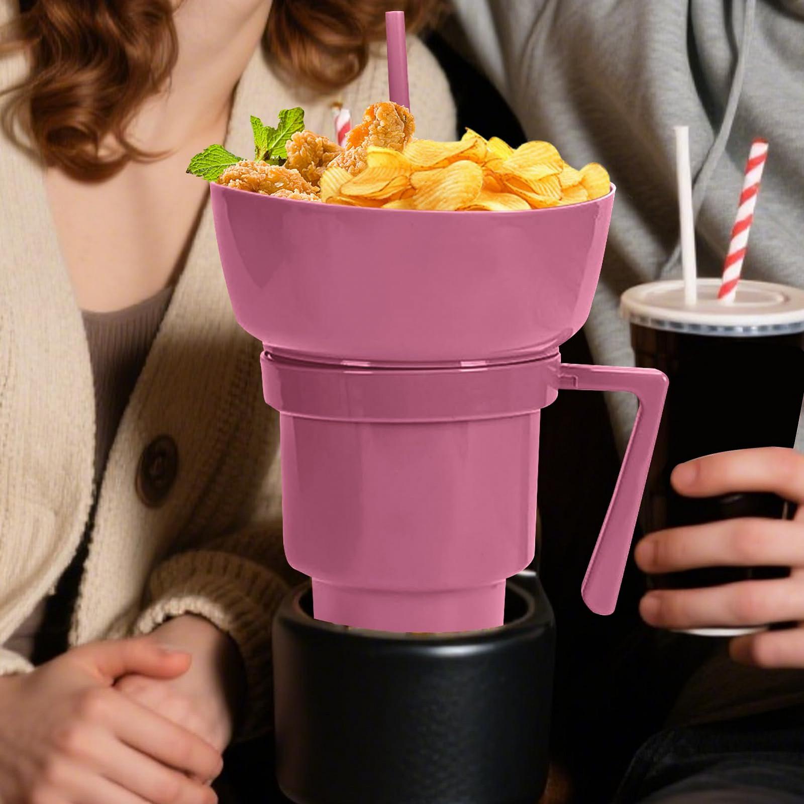 Багаторазовий кухоль для снеків з соломинкою - Герметичний контейнер для харчових продуктів, фото №7