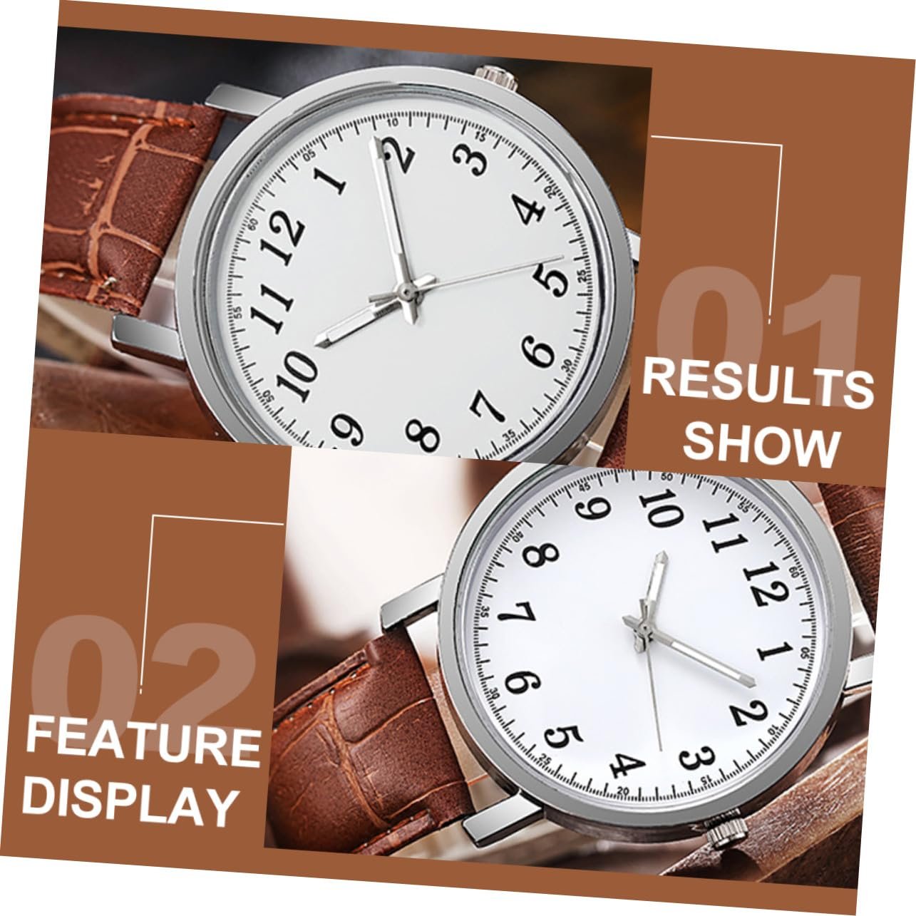 Годинник жіночий PartyKindom з шкіряним ремінцем, фото №9 Годинник жіночий PartyKindom з шкіряним ремінцем, фото №9