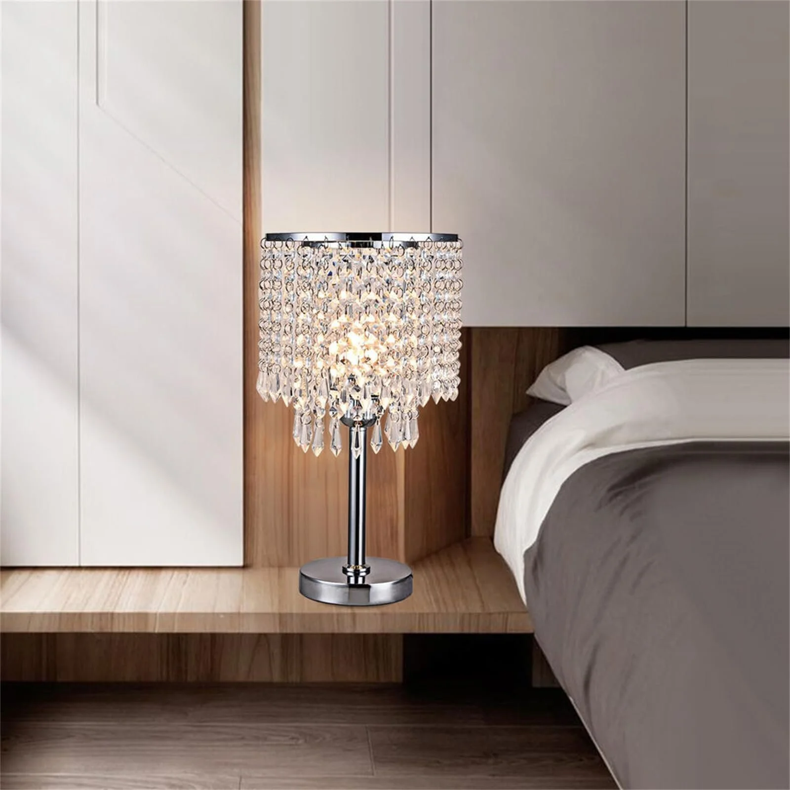 Настольная лампа Treeisland Crystal E27 Серебристая, фото №8