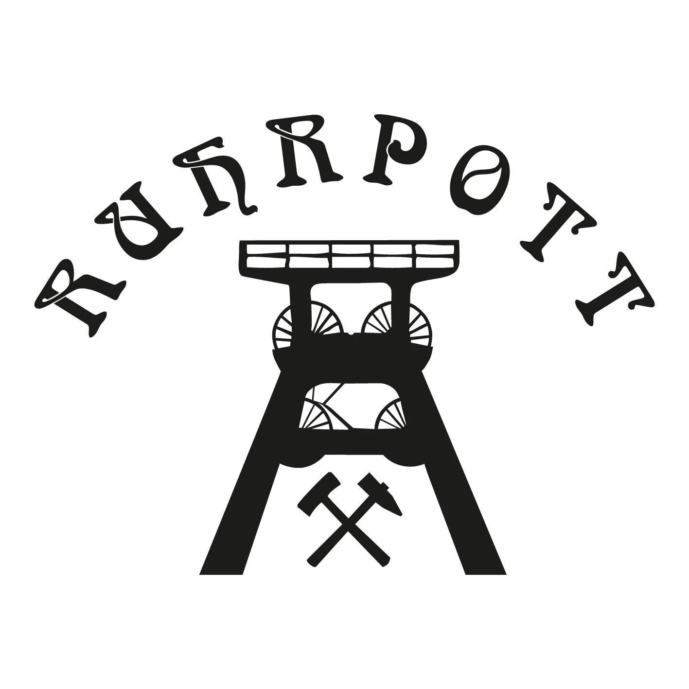 Наклейка на стіну kleb-Drauf 1 Ruhrpott Чорна матова, фото №1