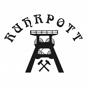 Наклейка на стіну kleb-Drauf 1 Ruhrpott Матова Чорна 26 x 35 см - Фото 1