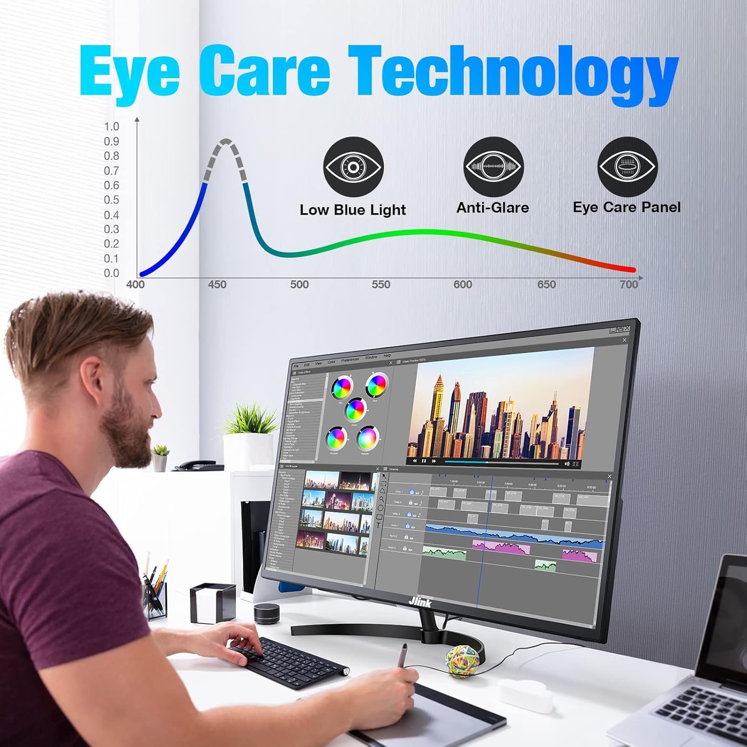 Монитор 32" Jlink B32FP1K-38B Full HD VA 60 Гц, фото №6