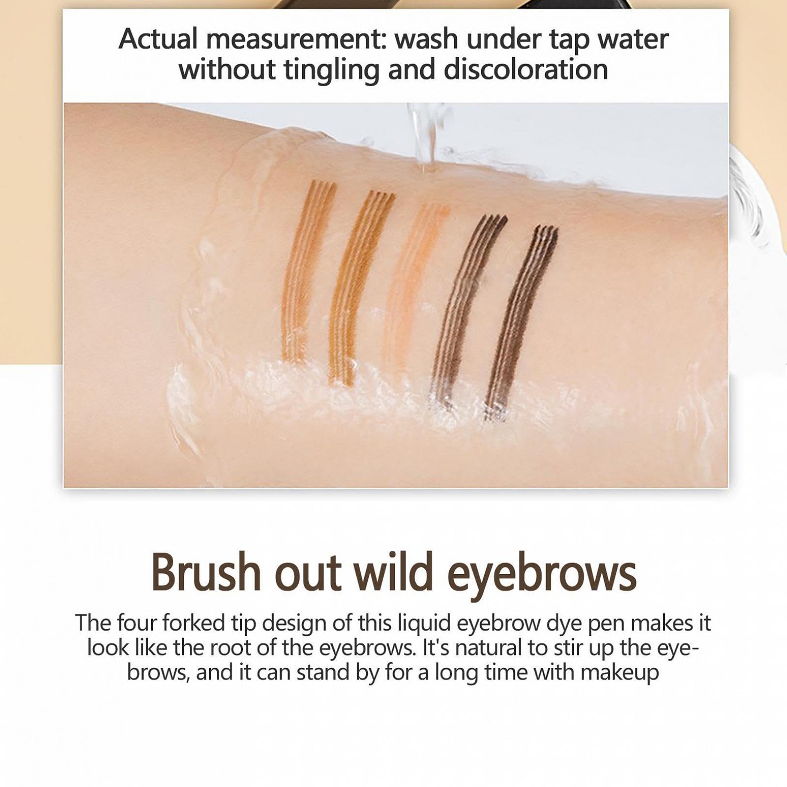 Карандаш для бровей 4-Tip Microblade Grayish Brown x 3, фото №6