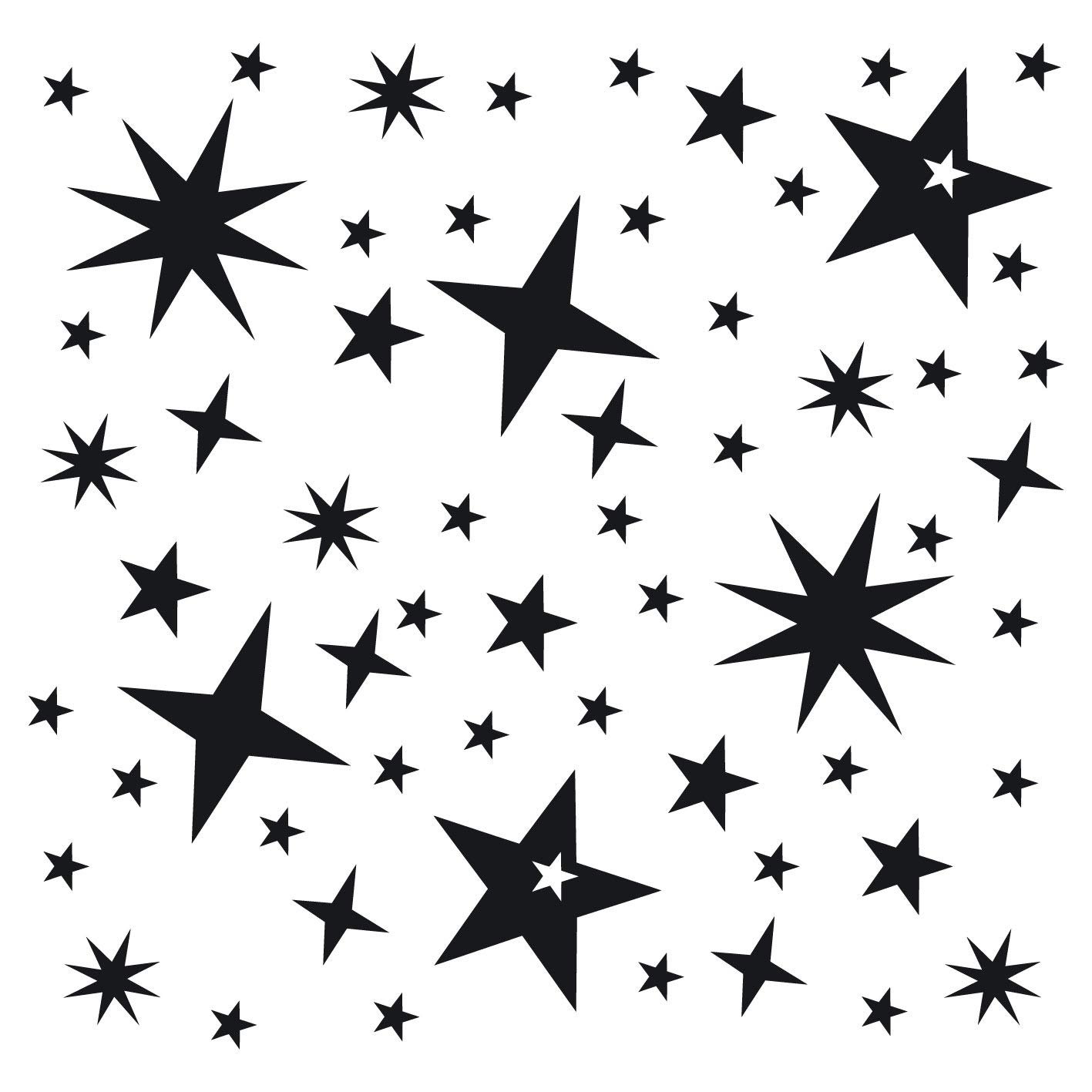 Наклейка на стіну kleb-Drauf 60 Stars 17 Colours Available, фото №1