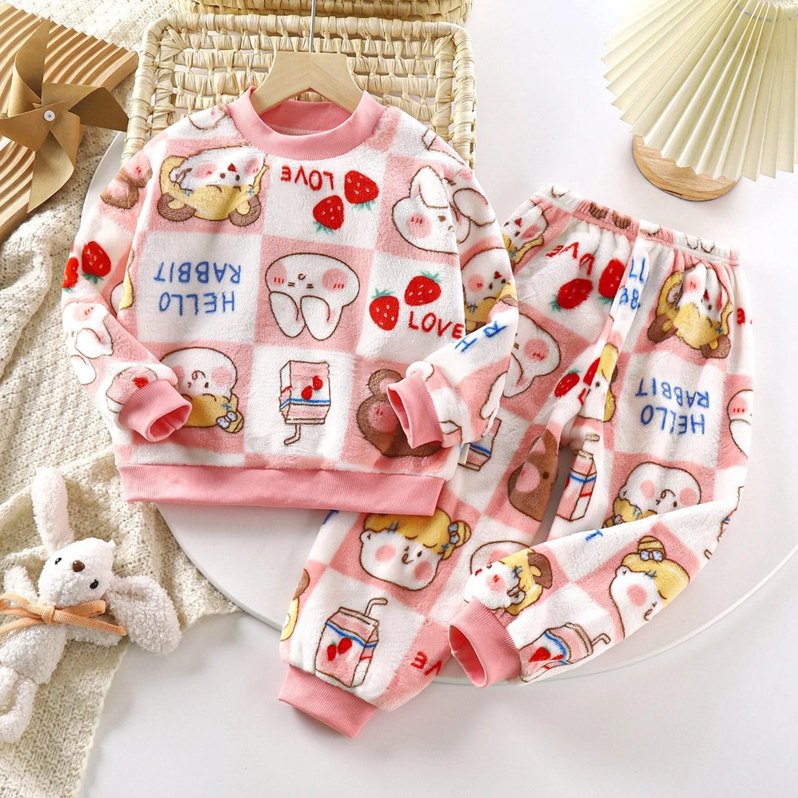 Дитячий флісовий комплект піжами М'який, фото №2