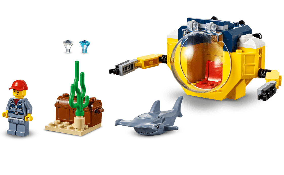Конструктор LEGO Мини-субмарина 41 деталь 60263, фото №4