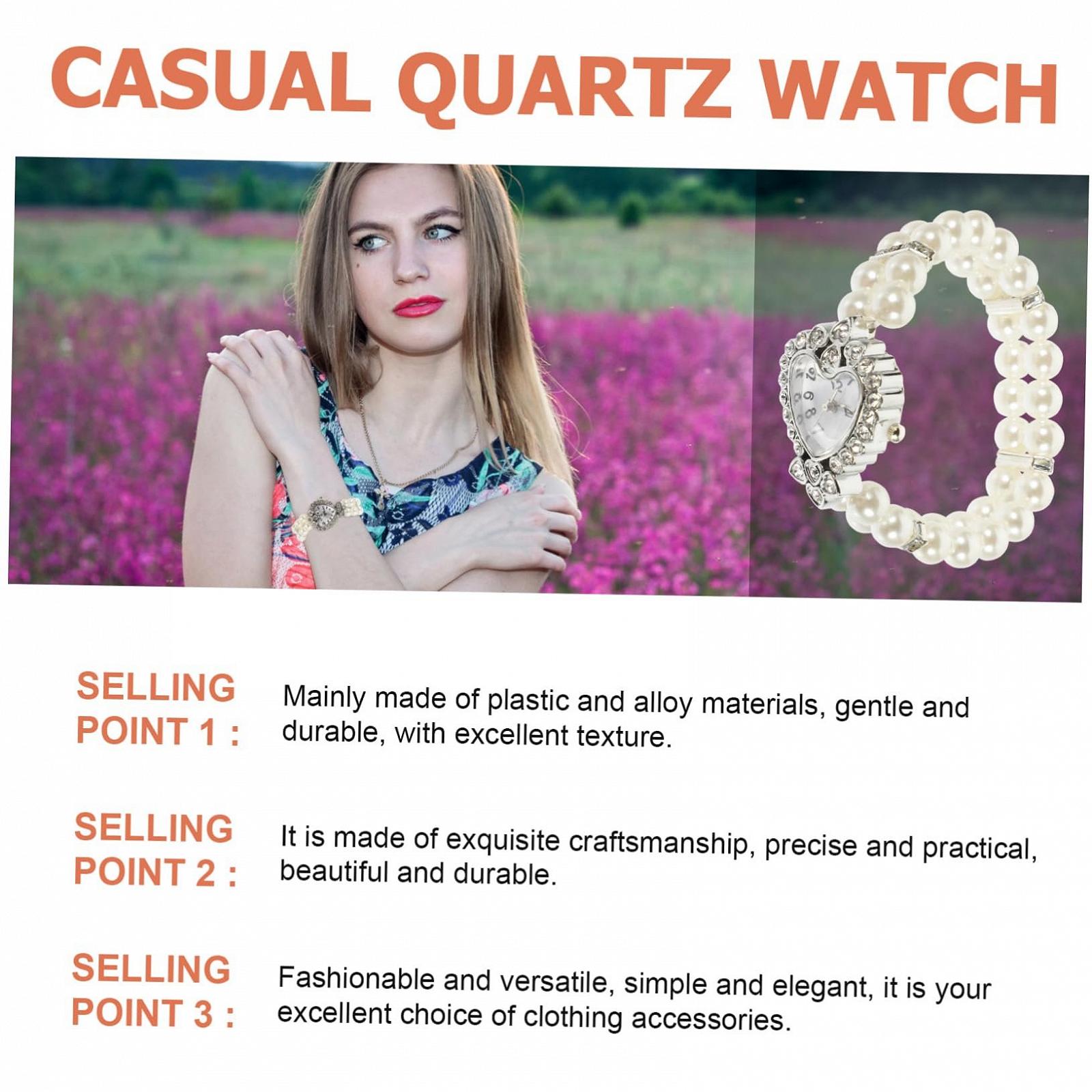 Кварцовий годинник OATIPHO Perlen для жінок, годинник з браслетом, фото №7 Кварцовий годинник OATIPHO Perlen для жінок, годинник з браслетом, фото №7