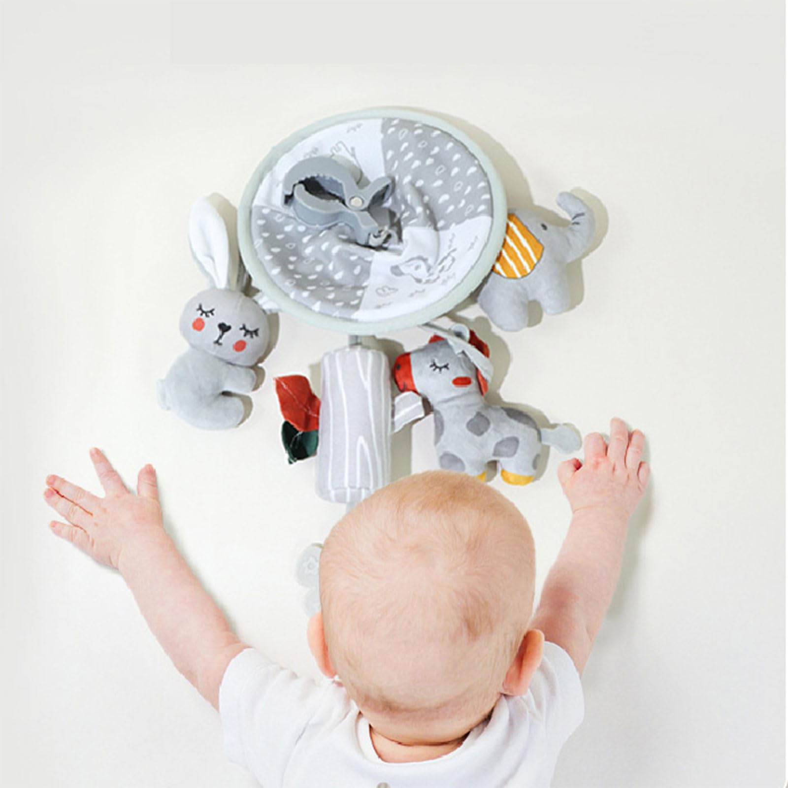 Карусель на ліжечко Тканина YIGZYCN Kinderwagen Підвішена іграшка-безпека Тварина, фото №4